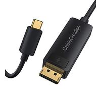 CableCreation Cable USB C a DisplayPort de 6 pies (8Ka 60 Hz, 4K a 60 Hz/144 Hz, 2K a 165 Hz), Type-C (Thunderbolt 3) a DP 1.4 adaptador de 32,4 Gbps, compatible con MacBook Pro/Air y otros.
