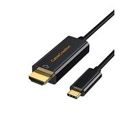 CableCreation Cable USB C a HDMI de 0,9 m, USB 3.1 tipo C a HDMI 4K, Thunderbolt 3/4 compatible con MacBook Pro/Air/iPad Pro 2020 2018, Surface Book 2, XPS 15, Galaxy S20/S10, negro