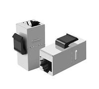 CableCreation CAT6/CAT5E Clavija RJ45 acoplador Inline Modular blindado Ethernet RJ45 cable de red doble