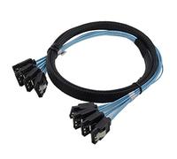 CABLEDECONN 6Gbps de alta velocidad 4pcs/Set Sata Cable SAS para servidor los 0.5M