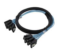CableDeconn Alta Velocidad 6Gbps 4pcs/Set Sata3 III Cable SAS Cable para servidor 1M