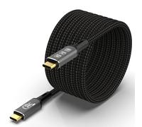 CABLEDECONN Cable de extensión largo USB 4 Thunderbolt 4 de 5 m, 8 K, USB C M/M, 240 W, carga rápida, transferencia de datos de 40 Gbps, 7680 x 4320, 8 K a 60 Hz, 4 K a 144 Hz, video compatible con