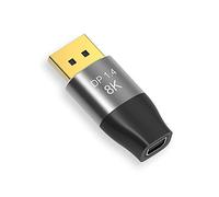 CABLEDECONN Mini DP to DisplayPort 8K Cable 8K(7680x4320)@60Hz 4K@144Hz DisplayPort 1.4 Bi-Directional Transmission DisplayPort to Mini DisplayPort 8K Cable (4.5cm)