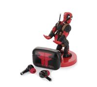 Cable Guys Buds Pro Bundle - Marvel Deadpool Buds Pro Bundle Wireless Earbuds Small Tech Accessories & Phone Holder/Stand For Phone (iPhone, Samsung, Google Pixel)