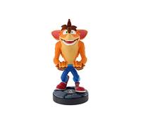 Cableguys Crash Bandicoot 4 Soporte Mando y Movil - Figuras Soporte para movil y Mando, Compatible con Xbox, PlayStation y la mayoría de mandos estándar, Accesorios Escritorio para Setup Gaming