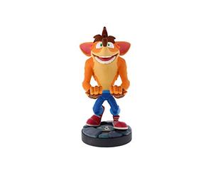 Cableguys Crash Bandicoot 4 Soporte Mando y Movil - Figuras Soporte para movil y Mando, Compatible con Xbox, PlayStation y la mayoría de mandos estándar, Accesorios Escritorio para Setup Gaming