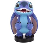 Cableguys Disney Lilo y Stitch Figurita Gaming Stitch Sonrisa - Soporte para Mando o Smartphone - Cable USB Incluido - 20 cm