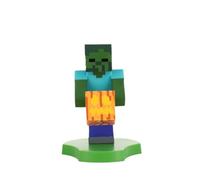 Cableguys Minis Minecraft Zombie Soporte Movil y Auriculares In Ear - Soporte movil Mesa para Auriculares y Dispositivos pequeños, Porta telefono Escritorio, Accesorios Gaming