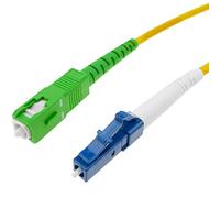 CableMarkt - Cable Fibra Óptica LC/PC - SC/APC Monomodo Simplex OS2 9/125 µm 3 Metros