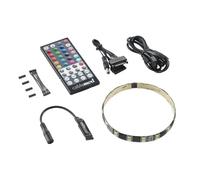 CableMod CM-LED-30-D30RGBW-R - Tira de Luces LED híbridas de Haz Ancho, Color Negro