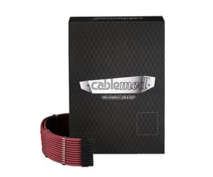 CableMod Juego de cables CM-PCSI-FKIT-NKBR-R PRO ModMesh Serie C AxI HXi y RM, rojo sangre