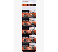 CABLEPELADO 10 Pilas LR43 AG12 186 386 L1142 G12A 1167A GP86A | 1.55 Voltios | Aptas en Reloj, Llavero, Calculadora, Juguete | Compatible con Libro Infantil, Dispositivo médico