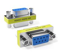 CABLEPELADO Adaptador de Serie RS232 DB9 Hembra a Hembra | Acoplador RS-232 - RS-485 - TTL - DB9 | Adaptador de Cambiador de Género | RS-232 DB9 | 9 Pines | Hembra a Hembra