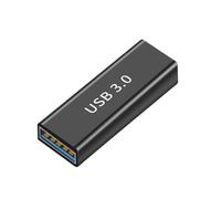 CABLEPELADO Adaptador Empalme USB 3.0 Tipo A Hembra, Extensor USB 3.0 Tipo A, Acoplador USB 3.0 Tipo A Hembra, Empalme USB 3.0 Hembra, hasta 5 Gbps, Metálico, USB 3.0, Negro
