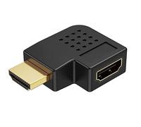 CABLEPELADO Adaptador HDMI Acodado | Ángulo de 90° | Adaptador HDMI en Ángulo Derecha | Macho a Hembra | Contactos Chapados en Oro | Compatible con Full HD 3D y 4K