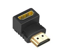 CABLEPELADO Adaptador HDMI Acodado | Ángulo de 90° | Adaptador HDMI en Ángulo | Macho a Hembra | Contactos Chapados en Oro | Compatible con Full HD 3D y 4K