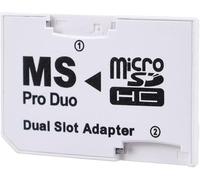 CABLEPELADO Adaptador Micro SD a Memory Stick Pro Duo Dual, Compatible hasta 64 GB