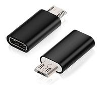 CABLEPELADO Adaptador USB C Hembra a Micro USB Macho | Conversor USB C a Micro USB | Velocidades de Transferencia de Datos de hasta 480 Mbps | Transferencia de Datos | Negro