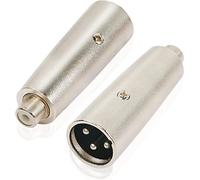 CABLEPELADO Adaptador XLR Mono 3 Pin Macho - Hembra | Adaptador XLR a | Apto para mezcladores, micrófonos, amplificadores, Ecualizador, teclados, Guitarras, Piano eléctrico, etc | 1 unidad