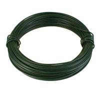 CABLEPELADO Alambre de Hierro Galvanizado, Alambra Floral, Alambre de jardín, Rollo Alambre de Acero plastificado, Alambre Atar Flexible, Alambre Bricolaje, Diámetro 2.5 mm, Longitud 25 Metros, Verde