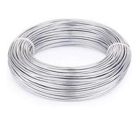 CABLEPELADO Alambre de Hierro Galvanizado, Alambra Floral, alambre de manualidades, Rollo Alambre de Acero plastificado, Alambre Atar Flexible, Alambre Bricolaje, Diámetro 0.9 mm, Longitud 8 metros