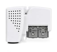 CABLEPELADO - Amplificador de Vivienda 2 Salidas VHF UHF FI | Filtro LTE700 Ready Antiactivo 4G 5G | Repetidor de Señal TDT y Satélite para TV | Conectores Blindados de Zamak | Blanco