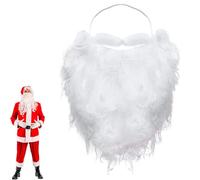 CABLEPELADO - Barba Falsa Blanca de Santa Claus (Pack 6) | Disfraz de Papá Noel | Accesorio Navideño Divertido para Adultos y Adolescentes | Fiestas
