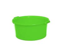 CABLEPELADO - Barreño de plastico Redondo con Asas - Cubo Agua - balde - cubeta - apilable - Cubo Jardin - 40 litros - Verde