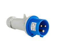 CABLEPELADO Base enchufe industrial baja tensión | Toma industrial | 2P+T | IP44 aérea | Normas 2014/35/EU | UNE-EN 60309-1-2 | 200/250V 6H | 16 A (Macho)