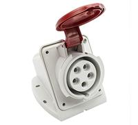 CABLEPELADO Base enchufe industrial Hembra baja tensión | Toma industrial | 3P+N+T | IP44 | Normas 2014/35/EU | UNE-EN 60309-1-2 | 200/346-240/415 V 6H | 16 A | Hembra