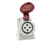 CABLEPELADO Base enchufe industrial Hembra baja tensión | Toma industrial | 3P+T | IP44 | Normas 2014/35/EU | UNE-EN 60309-1-2 | 380/415 V 6H | Hembra (16A)