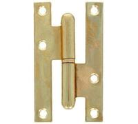 CABLEPELADO Bisagra para puerta | Pernio para puerta | Canto recto | 80 mm altura x 40 mm ancho | Acero inoxidable | Silenciosa | Acabado dorado