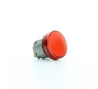 CABLEPELADO - Cabeza de Piloto Luminoso Schneider ZB4BV043 | Rojo 22mm para LED Integrado Harmony XB4 | Bisel Metálico Cromado | IP66