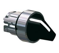 CABLEPELADO - Cabeza de Selector Schneider ZB4BD3 | 3 Posiciones Fijas 22mm | Mando Negro para Harmony XB4 | Bisel Metálico Cromado | IP69K