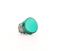 CABLEPELADO - Cabezal Piloto Luminoso LED 22mm | Lente Verde con Bisel Metálico Cromado | Indicador IP66 | Compatible con Serie Harmony XB4