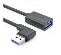 CABLEPELADO Cable Alargador USB 3.0 Super Speed | Cable Extensor USB Tipo A Macho Hembra | Alta Velocidad 5Gbps para Impresora,Ratón,Teclado,Hub,Pendrive,Mando de PS, HDD,Ordenador | Negro | 25 cm