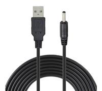 CABLEPELADO Cable alimentación USB DC | Cable Extensión Alimentación CC | 5V 500 mA | Conector DC 3.5 mm x 1.35 mm Macho | Apto para PDA, Pocket-PC, teléfonos móviles, etc | Negro | 80 cm