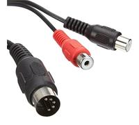 CABLEPELADO Cable Audio Estereo DIN Macho Hembra | Cable DIN de 5 Pines Macho a | Cable Midi a | Estereo | Apto para Sistemas Bang & Olufsen, Naim, Quad | 20 cm