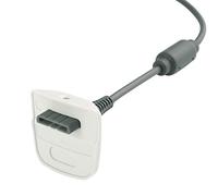 CABLEPELADO Cable carga para el Mando Inalámbrico compatible con XBOX 360 | Cargador USB Compatible con Xbox 360 | 4800 mAh | USB 2.0 | Cable de 1.80 metros | Negro (Gris)