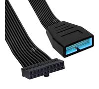 CABLEPELADO Cable de extensión USB 3.0 interno, Cable alargador USB 3.0 interno de 20 pines, Extensor interno USB 3.0 de 20 pines, Cable USB 20 pines para placa base, 15 cm, 20 pines macho a hembra