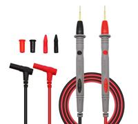 CABLEPELADO Cable de prueba multímetro, Sondas de Prueba de Multímetro, Cable multímetro digital, sondas de prueba eléctricas digitales, Soporta hasta 1000v 20A, Longitud del cable 1 metro