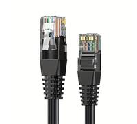 CABLEPELADO Cable de Red, Cable LAN, Cable de Datos, Cable Gigabit, Cable RJ45, Cable de Comunicaciones, Cable Trenzado, Categoría 6A, Compatible PC, PS4, PS5, Xbox, Smart TV, Server, 2 metros, Negro