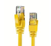 CABLEPELADO Cable de Red, Cable LAN, Cable de Datos, Cable Gigabit, Cable RJ45, Cable de Comunicaciones, Cable Trenzado, Categoría 6A, Compatible PC, PS4, PS5, Xbox, Smart TV, Server, 50 cm, Amarillo