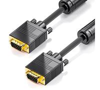 CABLEPELADO Cable SVGA | Cable para Monitor | Conexión Tipo D-Sub HDB15 | Resolución máxima 2048 X 1536 | Protector 2 Filtro de Ferrita | Apto para Monitor, proyector y PC | 6 Metros | Negro