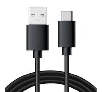 CABLEPELADO Cable USB 2.0 3A Tipo C macho - Tipo A macho, Cable USB-C a USB-A, Cable de carga USB Tipo C a Tipo A, Cable de sincronización USB-C, 5V / 3 A (15.0 W) max, Negro, 1 Metro