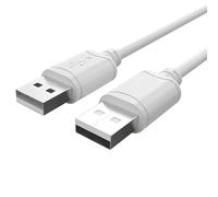CABLEPELADO Cable USB 2.0 Super Speed | Cable USB Datos Tipo A Macho Macho | Velocidad hasta 480 Mbps para Ordenador, TV Box, HDD Externo, Base de Ventilación, Hub USB, Raspberry Pi | Beige | 2 Metros