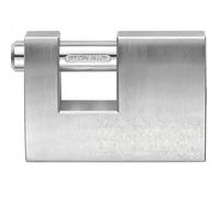 CABLEPELADO Candado de latón macizo rectangular, Candado de seguridad rectangular, de latón plateado, 60 mm, Plateado, Material Latón Macizo, Incluye 2 llaves