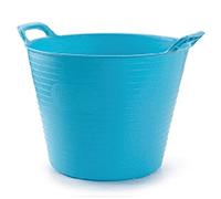 CABLEPELADO - Capazo - espuerta - agricola - construccion - jardin - vendimia - cubo - balde - cubeta - barreño - limpieza - huerto - 25 Litros - Azul Claro