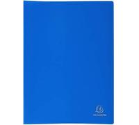 CABLEPELADO Carpetas de fundas A4 | 50 fundas transparentes PP | Carpeta para archivo | Capacidad para 100 hojas | Polipropileno | Azul