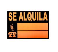 CABLEPELADO Cartel Se Alquila | Inmobiliaria | Resistente PVC | Reflectante | 73 cm x 50 cm | Para Lugares Públicos, Zonas de Exterior y Obras